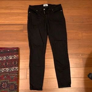 paige black verdugo ankle jeans size 28